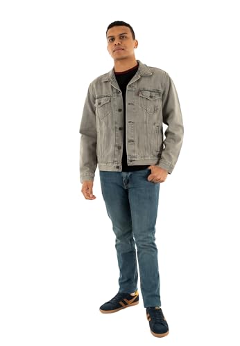 LEVIS Men's The Trucker Jacket Greys, Goosebumps, S von Levi's