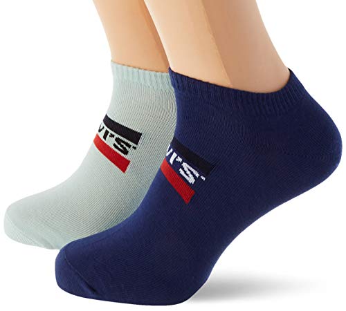 LEVIS Unisex-Adult Levi's Sportswear Logo Low Cut (2 Pack) Socks, Nasturtium, 35/38 (2er Pack) von Levi's