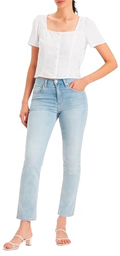 Levi's Damen 724 High Rise Straight Jeans, Cool Bright In Blue, 28W / 32L von Levi's