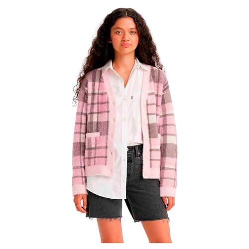 LEVIS Women's Betty Cardigan Pocketed Multi-Color, Rosalie Knit Plaid K, XS von Levi's