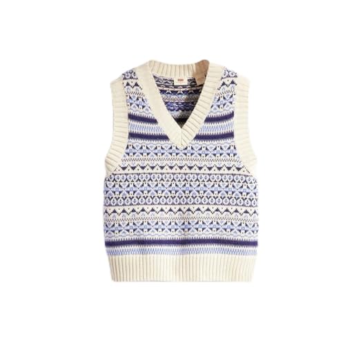 LEVIS Women's Brynn Sweater Vest Multi-Color, SYNEVE Fairisle SUNN, S von Levi's