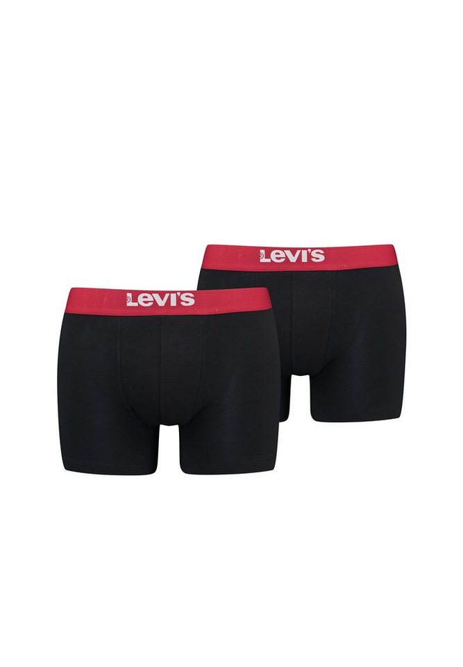 Levi's® Boxershorts MEN SOLID BASIC BOXER BRIEF ORGANIC CO 2er Pack (Set, 2-St., 2er-Pack) von Levi's®