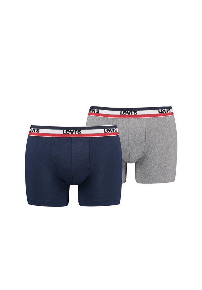 Levi's® Boxershorts MEN SPRTSWR LOGO BOXER BRIEF ORGANIC CO 2er Pack (Set, 2-St., 2er-Pack) von Levi's®