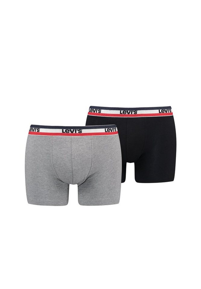 Levi's® Boxershorts MEN SPRTSWR LOGO BOXER BRIEF ORGANIC CO 2er Pack (Set, 2-St., 2er-Pack) von Levi's®