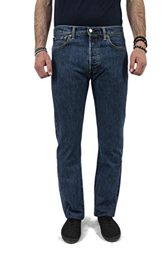 Levi's® Herren Jeans 501® Original Straight Fit Stonewash, Farbe:Stonewash, Größe:W36/L36 von Levi's