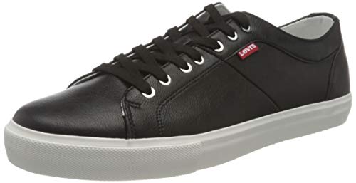 Levi's Woodward, Basket Homme, Regular Black, 43 EU von Levi's