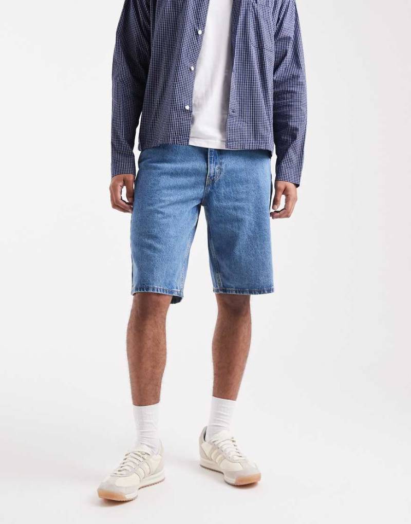 Levi's - 469 - Locker geschnittene Jeans-Shorts in mittlerer Waschung-Blau von Levi's