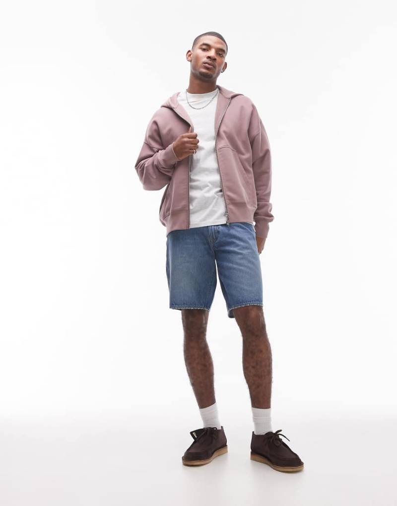 Levi's - 478 - Weite Jeans-Shorts mit dunkler Waschung-Marineblau von Levi's