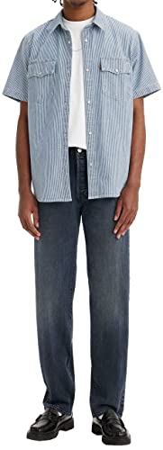 Levi's Herren 501 Original Fit Jeans, Blue Black Stretch, 33W / 32L von Levi's