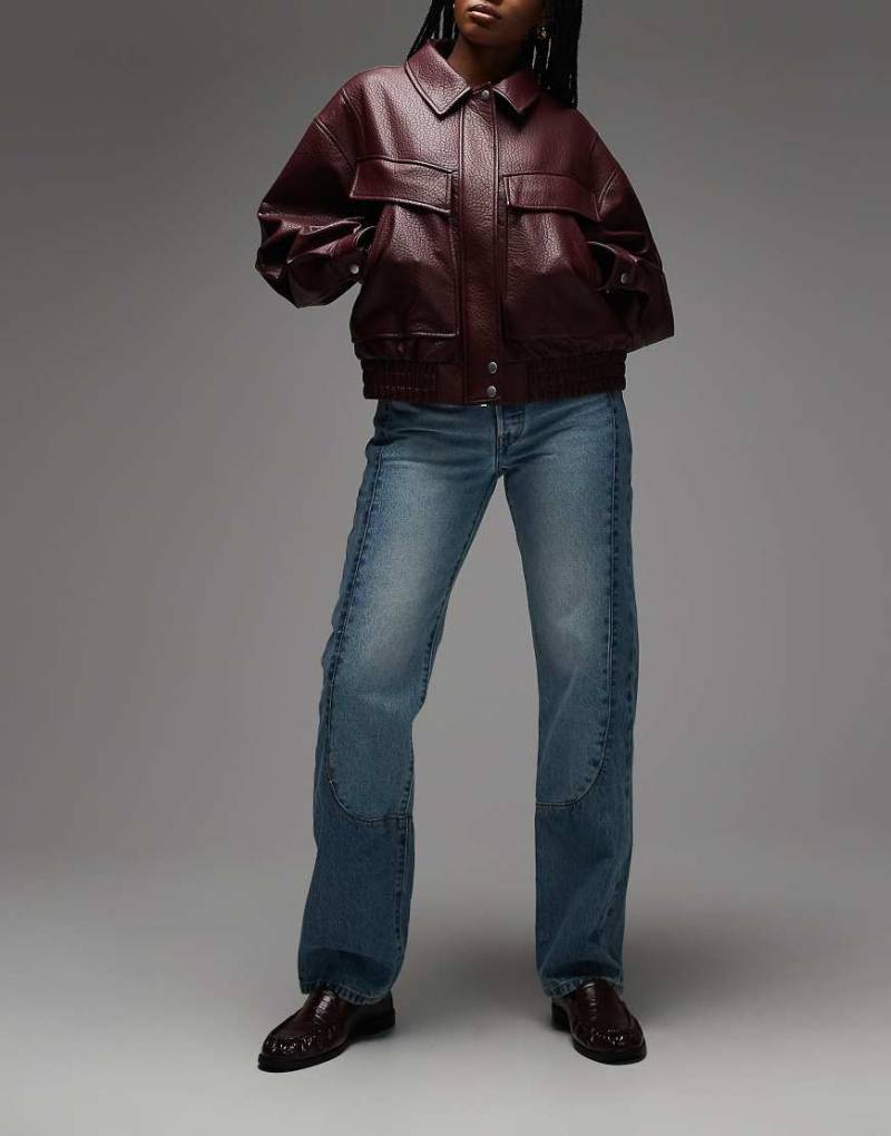 Levi's - 501 '90s - Straight Jeans in mittelblauer Waschung mit Westernchaps von Levi's