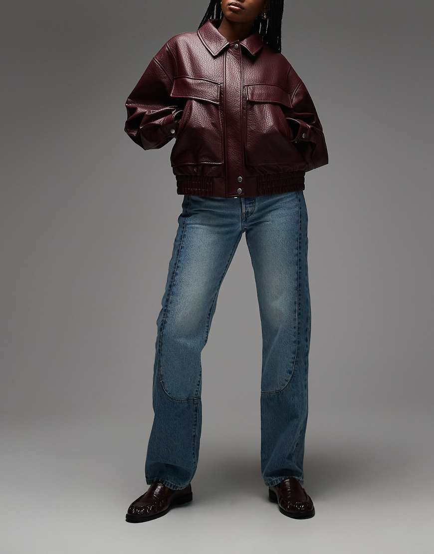 Levi's - 501 '90s - Straight Jeans in mittelblauer Waschung mit Westernchaps von Levi's