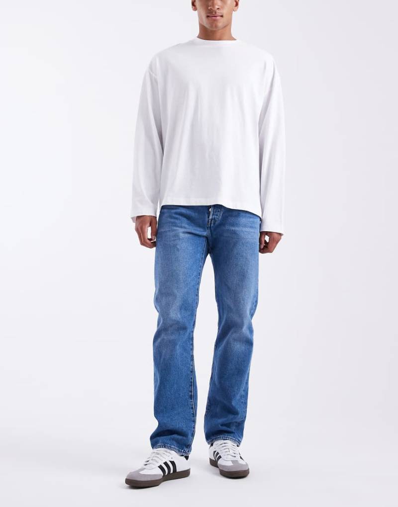 Levi's - 501 '93 - Locker geschnittene Straight Jeans in Mittelblau von Levi's