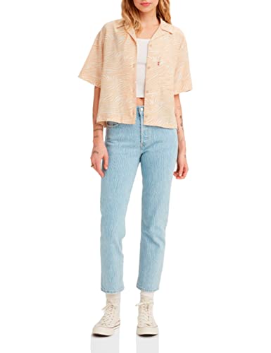 Levi's Damen 501® Crop Jeans,Blue Pattern,26W / 28L von Levi's