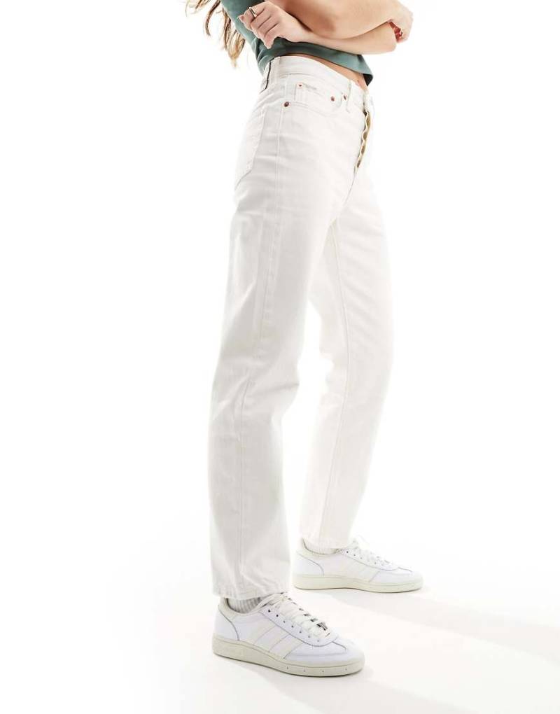 Levi's - 501 - Jeans in Weiß mit verkürztem Schnitt und geradem Bein von Levi's