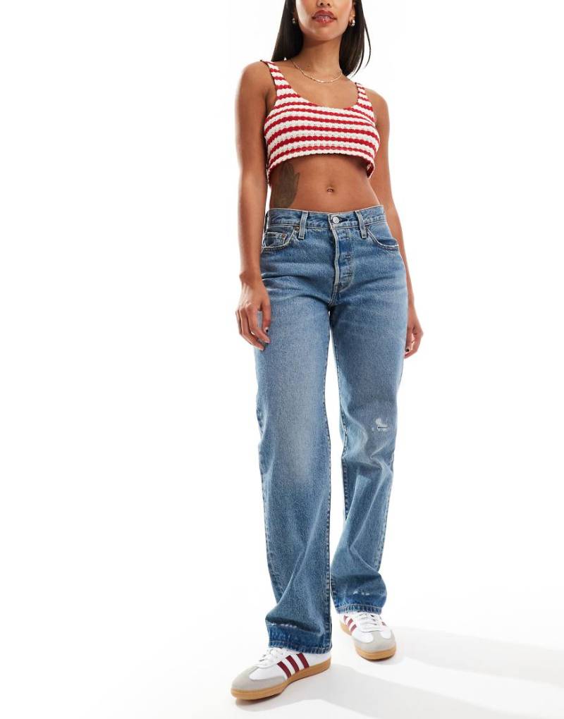 Levi's - 501 - Jeans in mittelblauer Waschung im Stil der 90er von Levi's