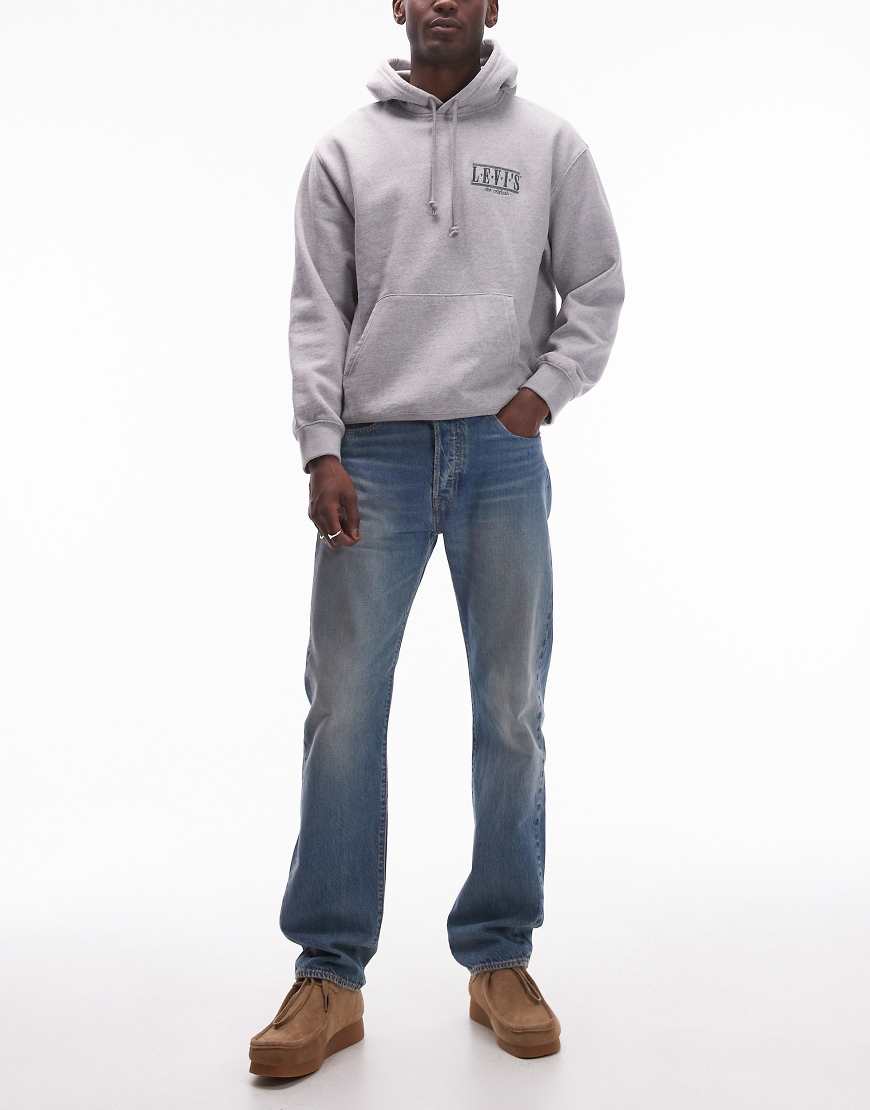 Levi's - 501 Original - Gerade geschnittene Jeans aus leichtem Material in mittlerer Waschung-Blau von Levi's