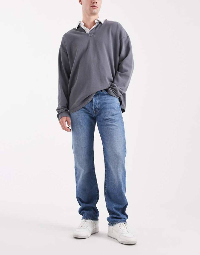 Levi's - 501 Original - Straight Jeans in mittelblauer Waschung von Levi's