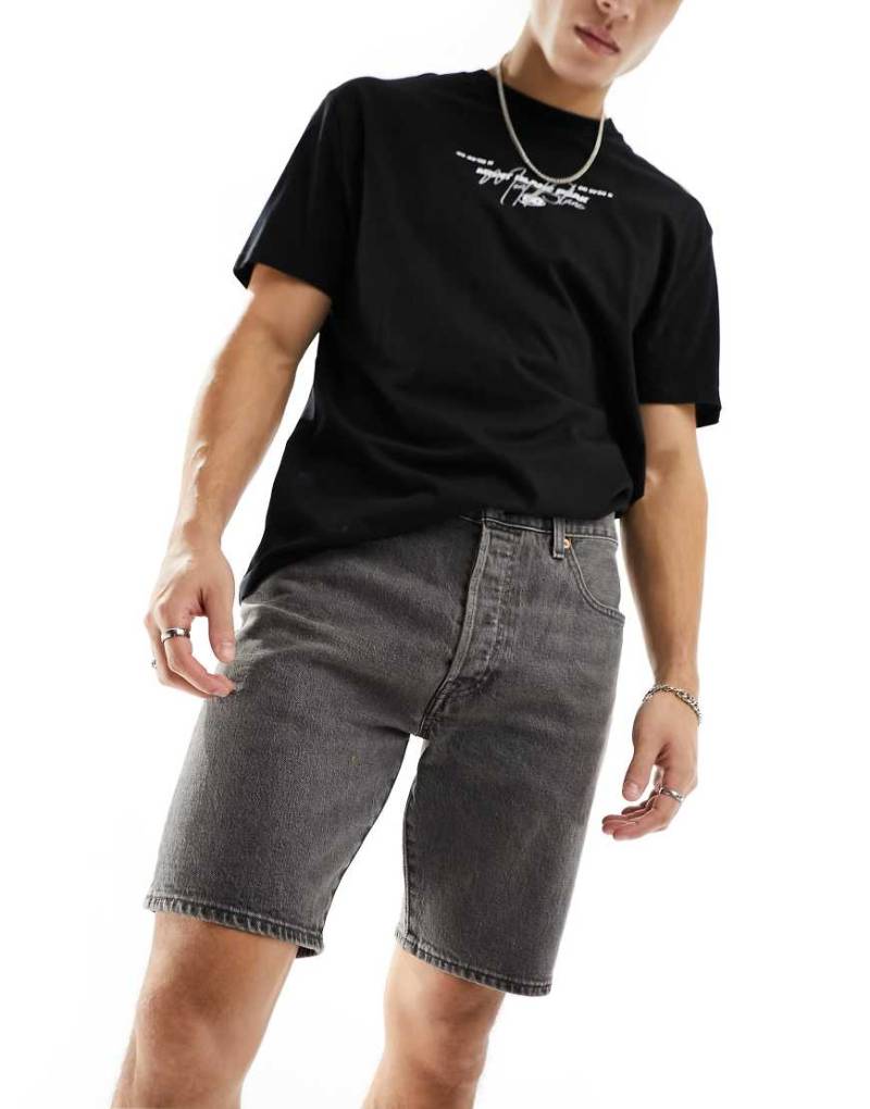 Levi's - 501 Original - Jeans-Shorts in Grau von Levi's