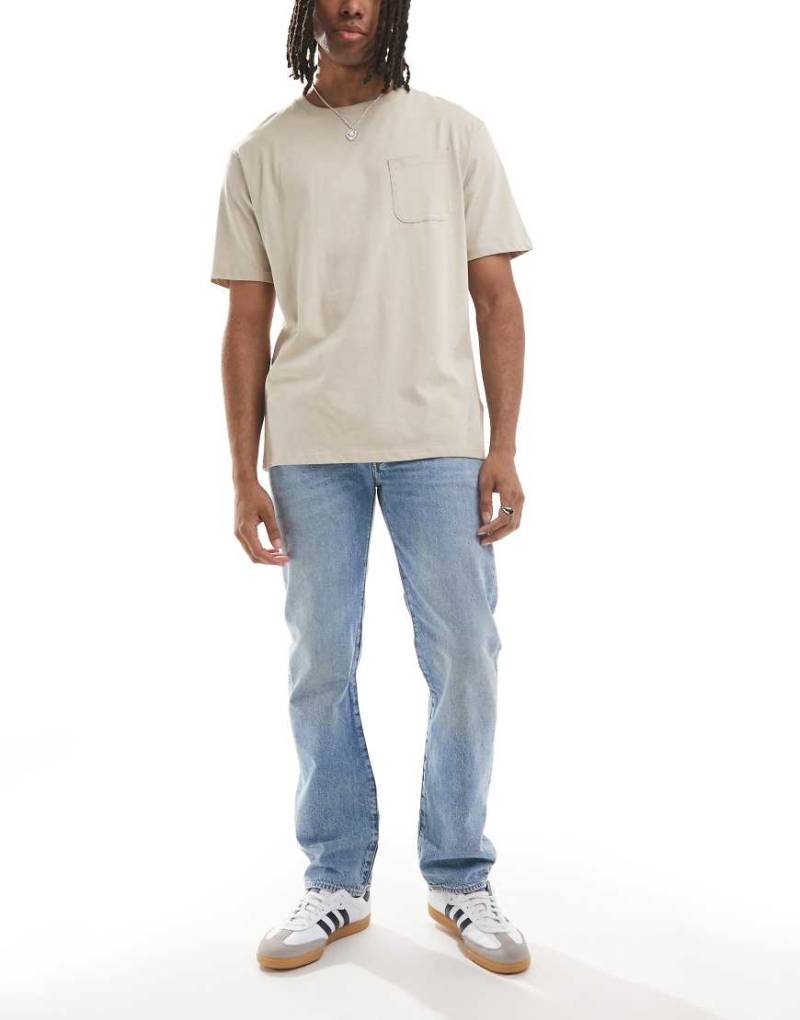 Levi's - 501 Original - Straight-Fit-Jeans in heller Waschung-Blau von Levi's