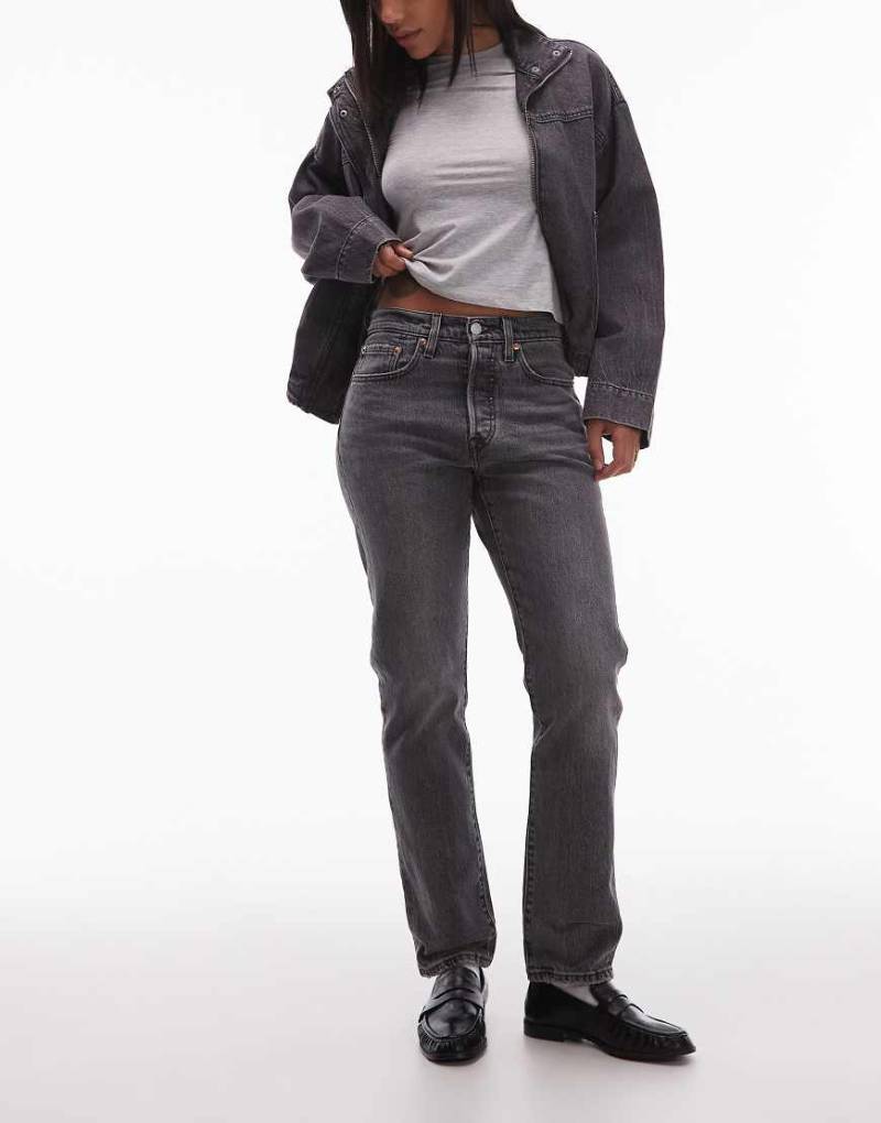 Levi's - 501 Original - Straight Jeans in schwarzer Waschung von Levi's