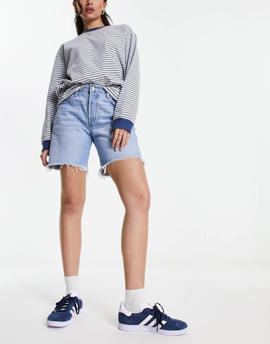 Levi's - 501 - Shorts im Stil der 90er in hellblauer Waschung von Levi's