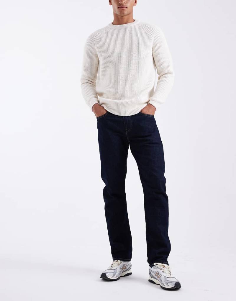 Levi's - 502 - Schmal zulaufende Jeans in dunkelblauer Waschung-Marineblau von Levi's