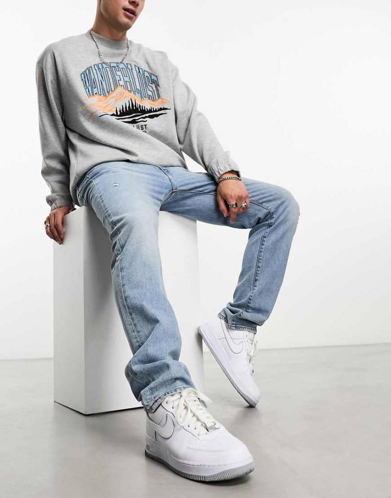 Levi's - 511 - Jeans mit schmalem Schnitt in verwaschenem Hellblau Levi's - 511 - Jeans mit schmalem Schnitt in verwaschenem Hellblau von Levi's