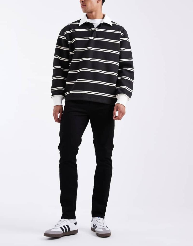 Levi's - 512 - Schmal geschnittene, schmal zulaufende Jeans in Schwarz von Levi's