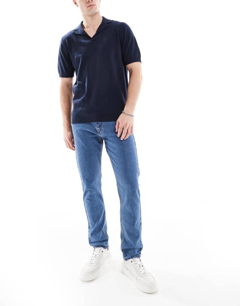 Levi's - 515 - Schmal zulaufende Jeans in mittlerer Waschung-Blau von Levi's