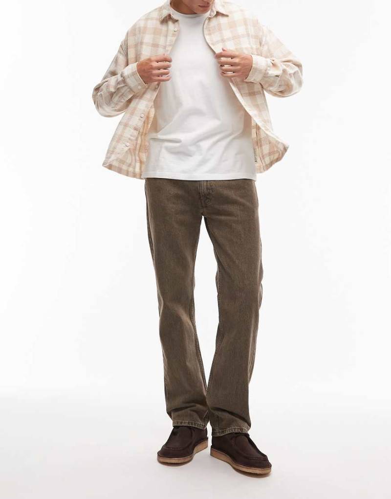 Levi's - 555 - Relaxed-Fit-Jeans in überfärbtem Braun mit geradem Schnitt-Brown von Levi's