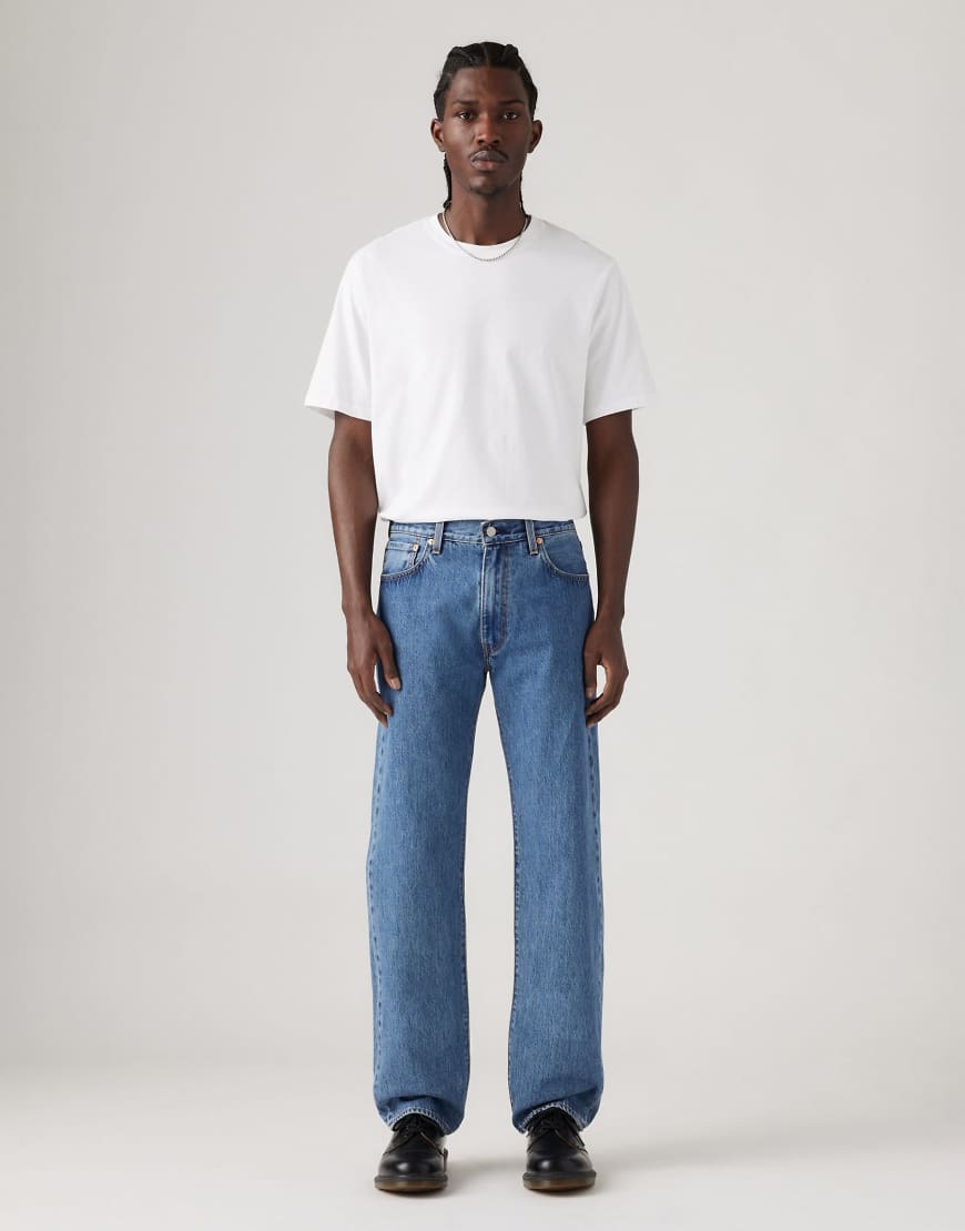 Levi's - 555 - Straight Up The Score - Locker geschnittene Jeans in Blau von Levi's