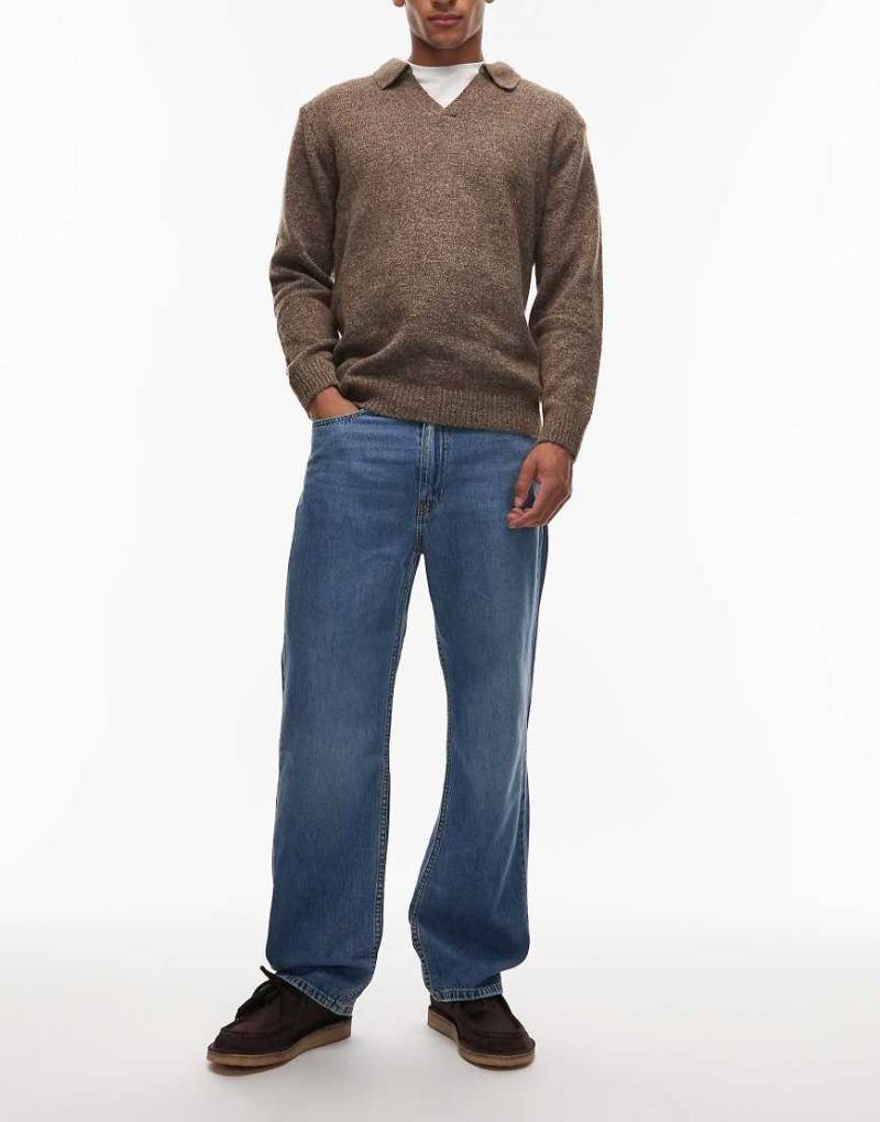 Levi's - 565 - Locker sitzende, leichte Straight Jeans in mittelblauer Waschung von Levi's