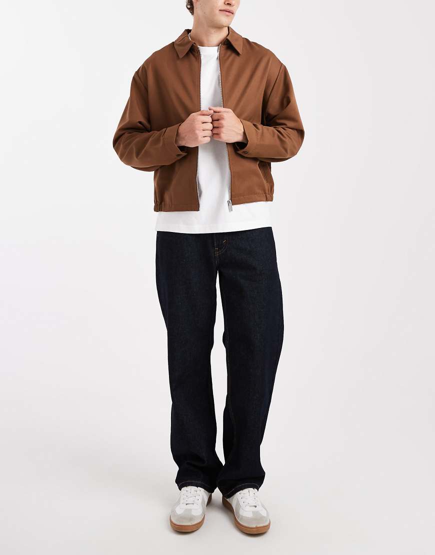 Levi's - 565 - Locker geschnittene Straight Jeans in dunkelblauer Rinse-Waschung-Marineblau von Levi's