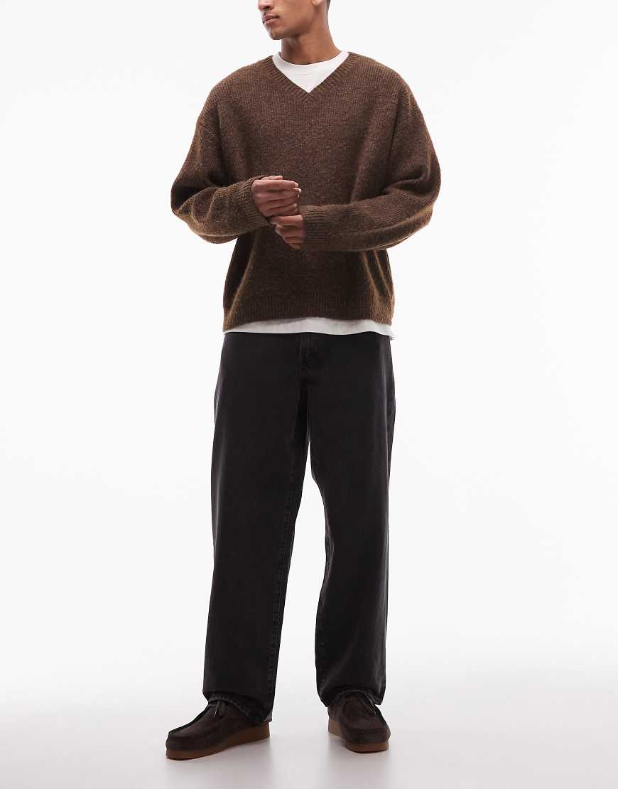 Levi's - 578 - Weit geschnittene Jeans in schwarzer Waschung von Levi's