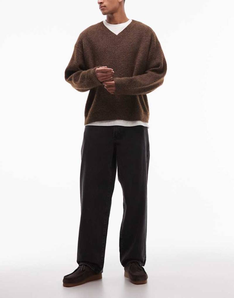 Levi's - 578 - Weit geschnittene Jeans in schwarzer Waschung von Levi's