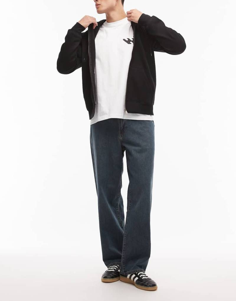 Levi's - 578 - Weit geschnittene Jeans in dunkelblauer Waschung-Marineblau von Levi's