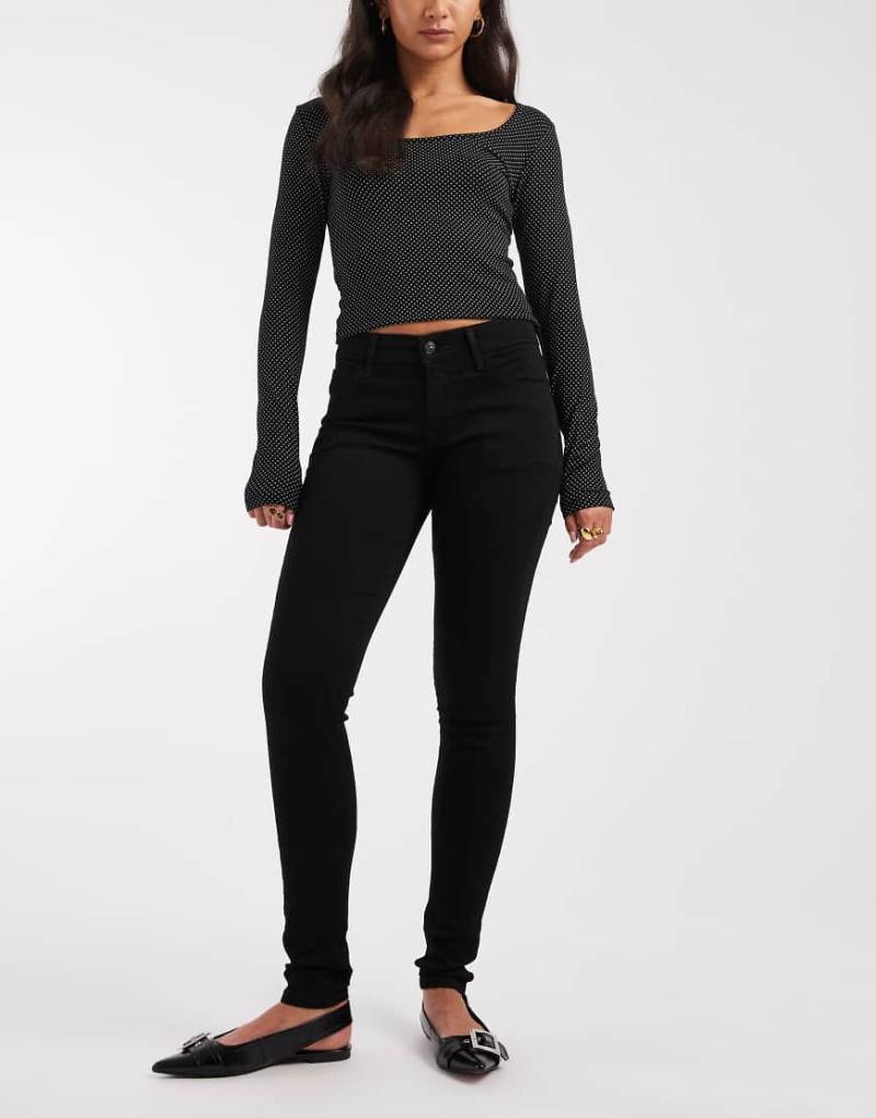 Levi's - 710 - Skinny-Jeans in Schwarz mit superengem Schnitt von Levi's