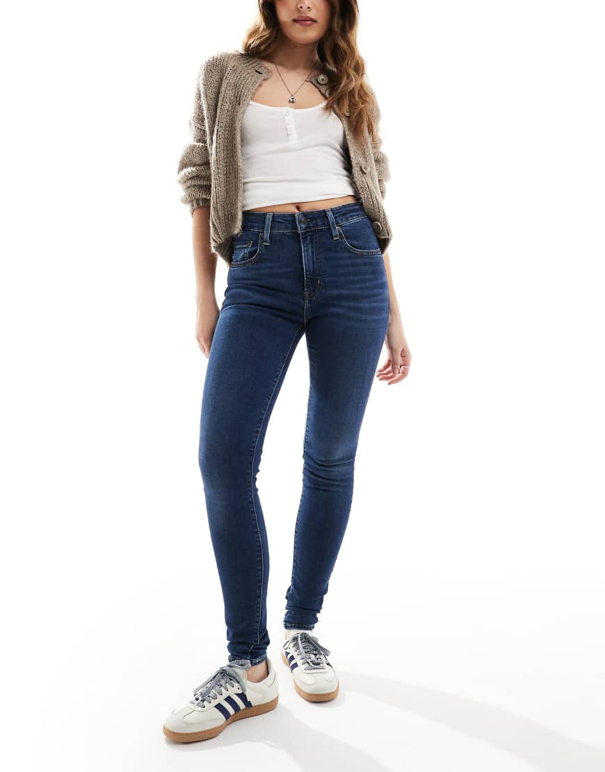 Levi's - 721 - Jeans in mittelblauer Waschung mit engem Schnitt und hohem Bund von Levi's