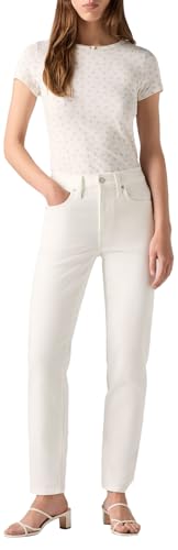Levi's 724 High Rise Straight Cloud Dancer Deni von Levi's