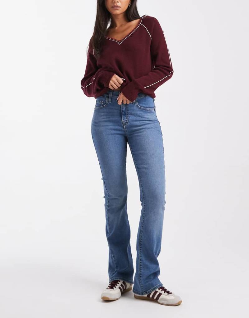 Levi's - 725 - Bootcut-Jeans in Dunkelblau mit hohem Bund von Levi's