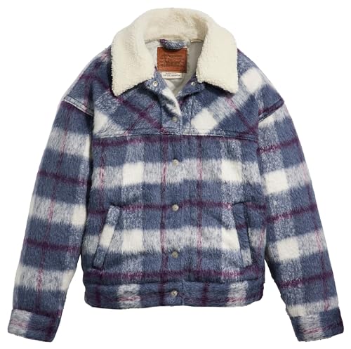 Levi's Damen 90s Cozy SHERPA LINED TRUCKERS, SELMA PLAID VINTAGE, M EU von Levi's