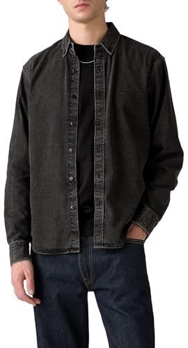 Levi's Authentic Button Down Gizmo Washed Black von Levi's