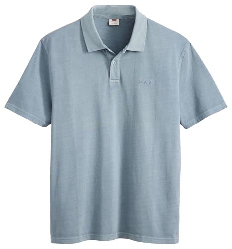 Levi's Authentic Polo Garment Dye Steam Blue Ga von Levi's