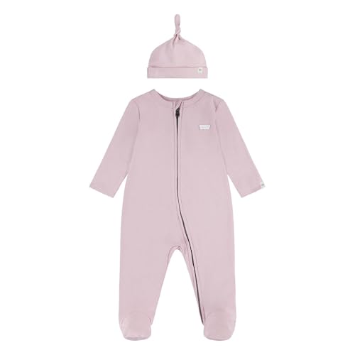 Levi's Baby-Jungen LVN Footed Coverall & HAT Set 6EK247 Abgestimmte Outfits, Peachskin, 3 Months von Levi's