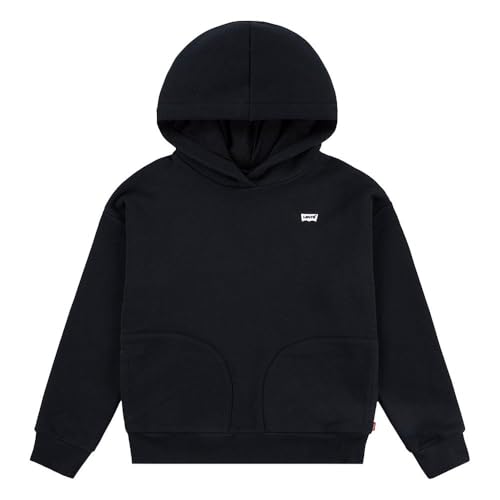 Levi's Baby - Mädchen LVG Batwing Chest HIT Hoodie Hooded Sweatshirt, Jet Black, von Levi's