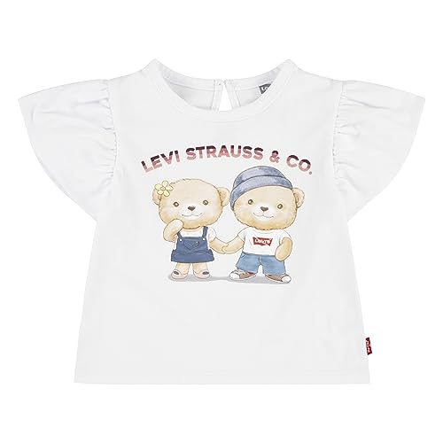 Levi's Kids Lvg bear bubble slv top Baby Mädchen White Brillant 12 Monate von Levi's