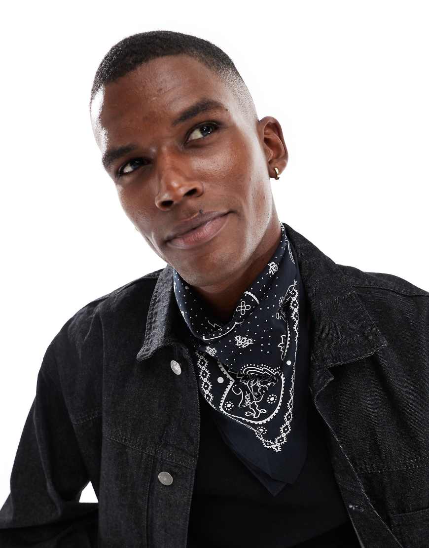 Levi's - Bandana in Schwarz mit Paisleymuster von Levi's