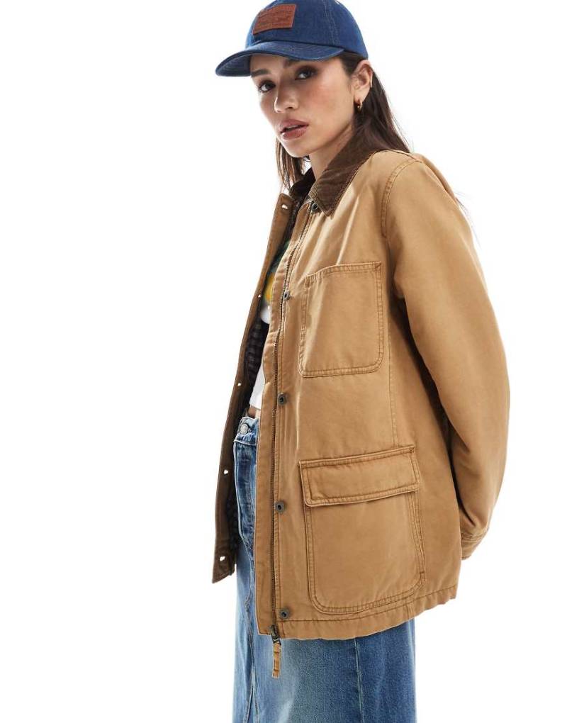 Levi's - Barn-Jacke aus Twill in Hellbraun von Levi's
