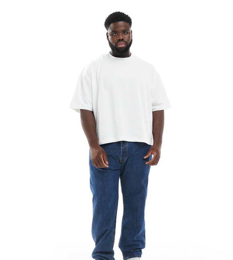 Levi's Big & Tall - 501 Original - Straight Jeans in dunkelblauer Waschung-Marineblau von Levi's