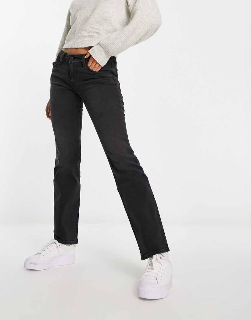 Levi's - Bootcut-Jeans in Schwarz mit superniedrigem Bund von Levi's